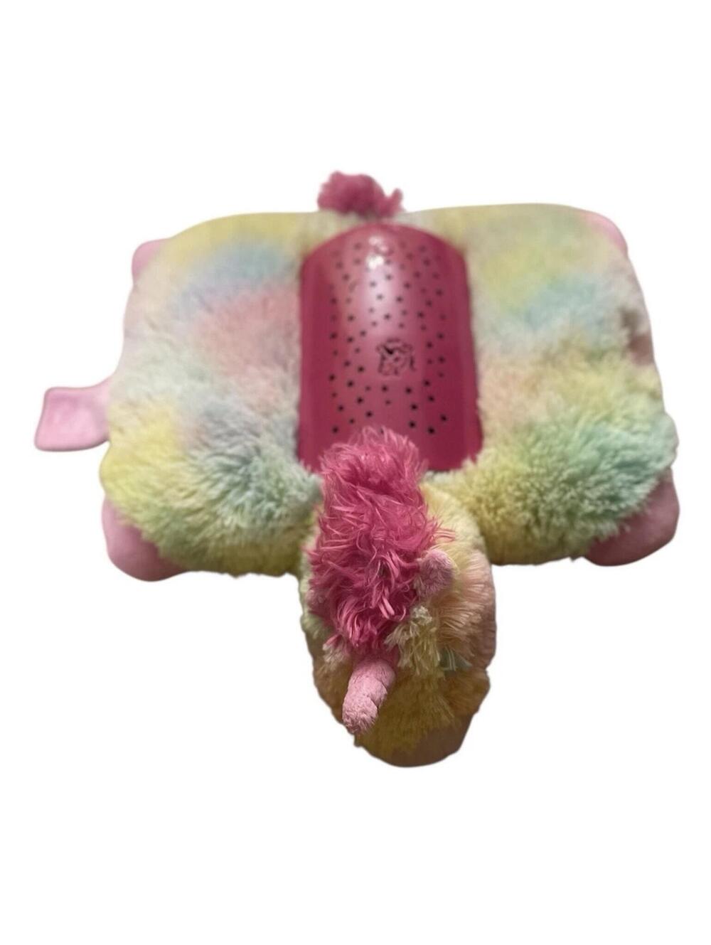 Pillow Pets Dream Lites 2013 Rainbow Unicorn Plush Night Light Works